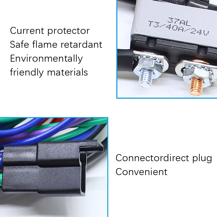 7014G Marine Harness Insertion Plate Tilt Flattening Device Harness Suitable For CMC / TH, Rated voltage: 12V