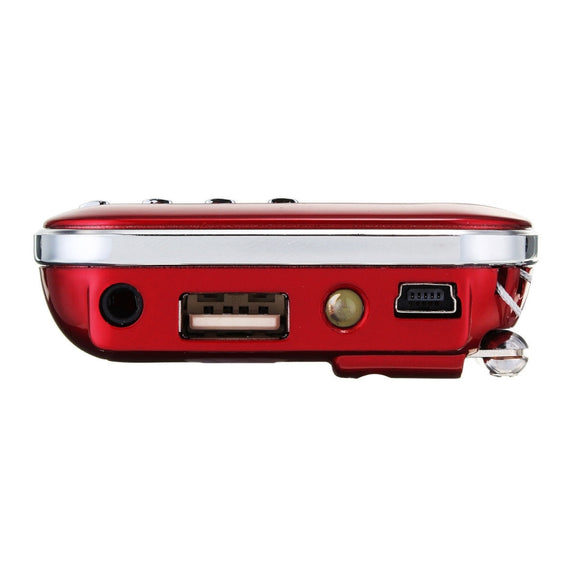 L-218AM  MP3 Radio Speaker Player Support TF Card USB with LED Flashlight Function(Gold)