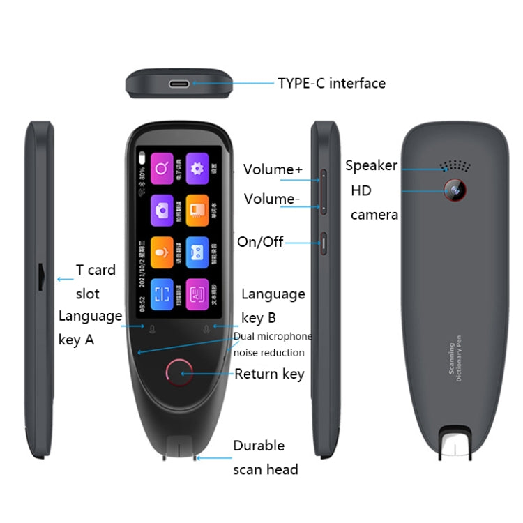 S50 Smart Text Scanning Translation Pen(Blue)