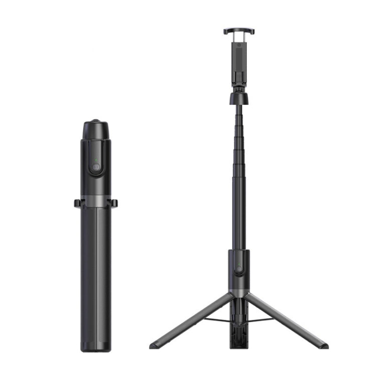 Desktop Multi-Function Live 1.3m Tripod Portable Integrated Bluetooth Selfie Rod(Black)