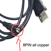 20 PCS 8Pin SLR Camera Cable USB Data Cable For Nikon UC-E6, Length: 1m With Magnetic Ring