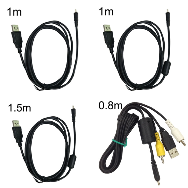 20 PCS 8Pin SLR Camera Cable USB Data Cable For Nikon UC-E6, Length: 1.5m With Magnetic Ring
