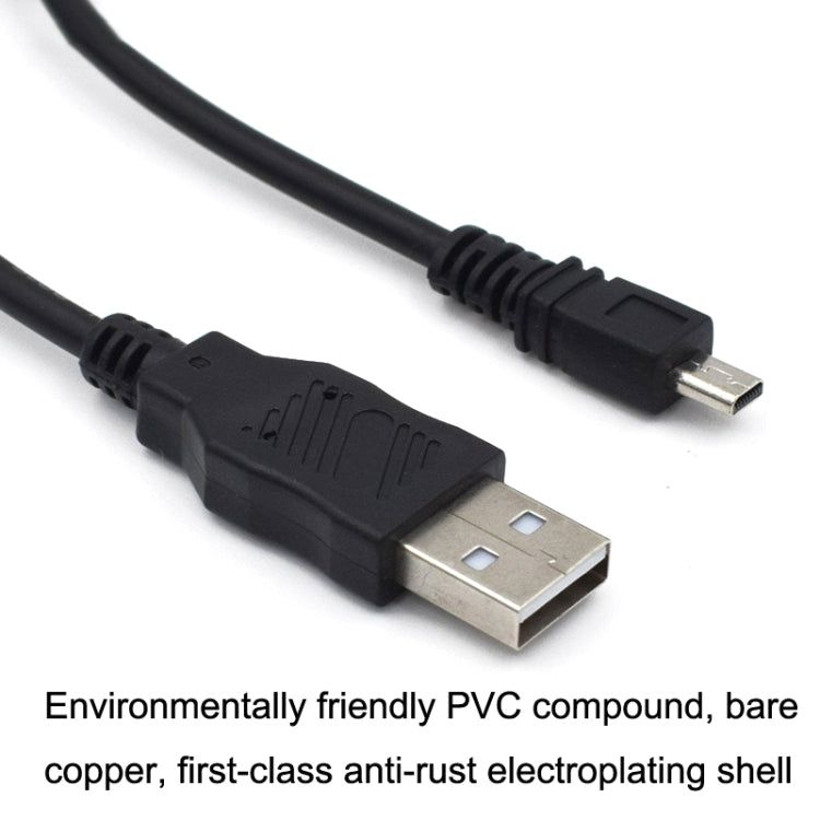 20 PCS 8Pin SLR Camera Cable USB Data Cable For Nikon UC-E6, Length: 1.5m With Magnetic Ring