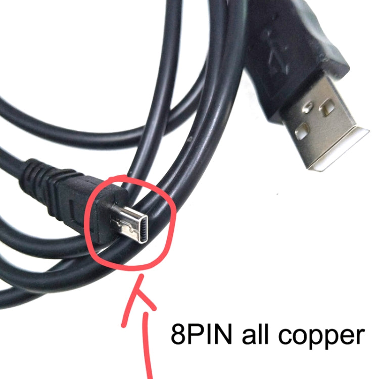20 PCS 8Pin SLR Camera Cable USB Data Cable For Nikon UC-E6, Length: 1.5m With Magnetic Ring
