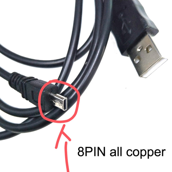 20 PCS 8Pin SLR Camera Cable USB Data Cable For Nikon UC-E6, Length: 1m Without Magnetic Ring