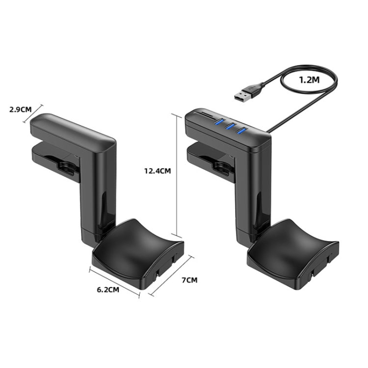 Multifunctional Headphone Clip-type Punch-free Hanger T9