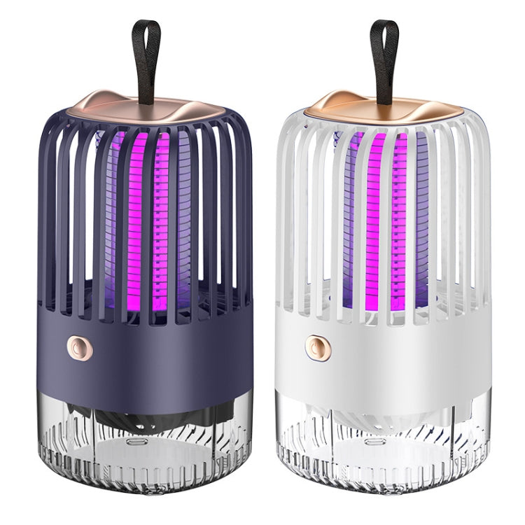 BG-005 Cage Shock Inhalation USB Mute Mosquito Repellent, Style: Dircet Charging Model(White)