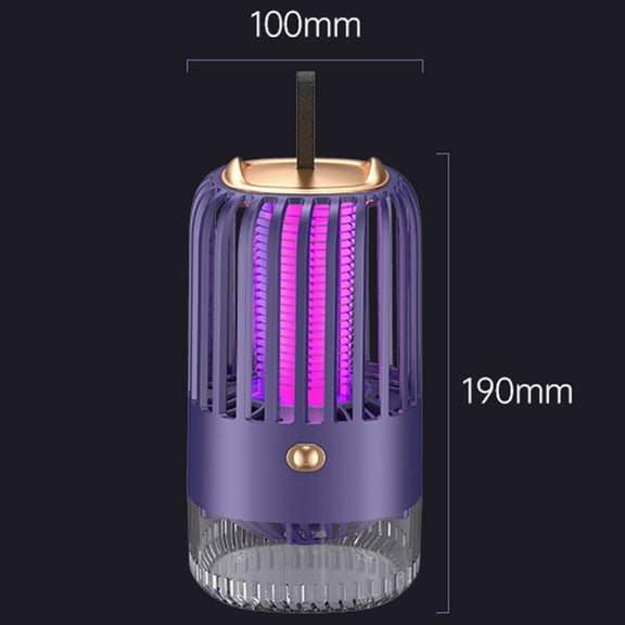 BG-005 Cage Shock Inhalation USB Mute Mosquito Repellent, Style: Dircet Charging Model(White)