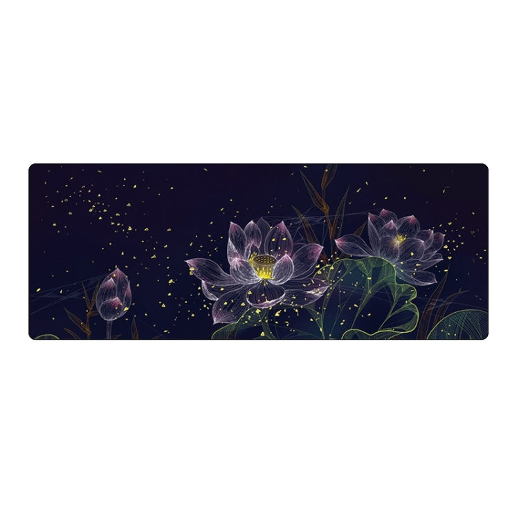 400x900x4mm Locked Large Desk Mouse Pad(2 Lotus)