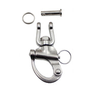 Yachting Sailing Stainless Steel Coil Type Rotary Spring Shackle, Specification: 128mm