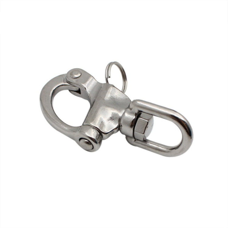 Yachting Sailing Stainless Steel Coil Type Rotary Spring Shackle, Specification: 128mm