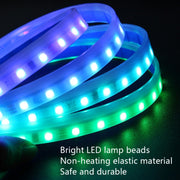 Car LED Streamer Decorative Hood Atmosphere Lights, Style: Monochrome Pink Purple Light(1.8m)