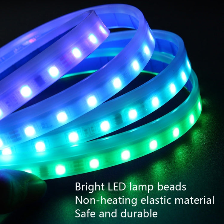 Car LED Streamer Decorative Hood Atmosphere Lights, Style: Monochrome Pink Purple Light(1.8m)