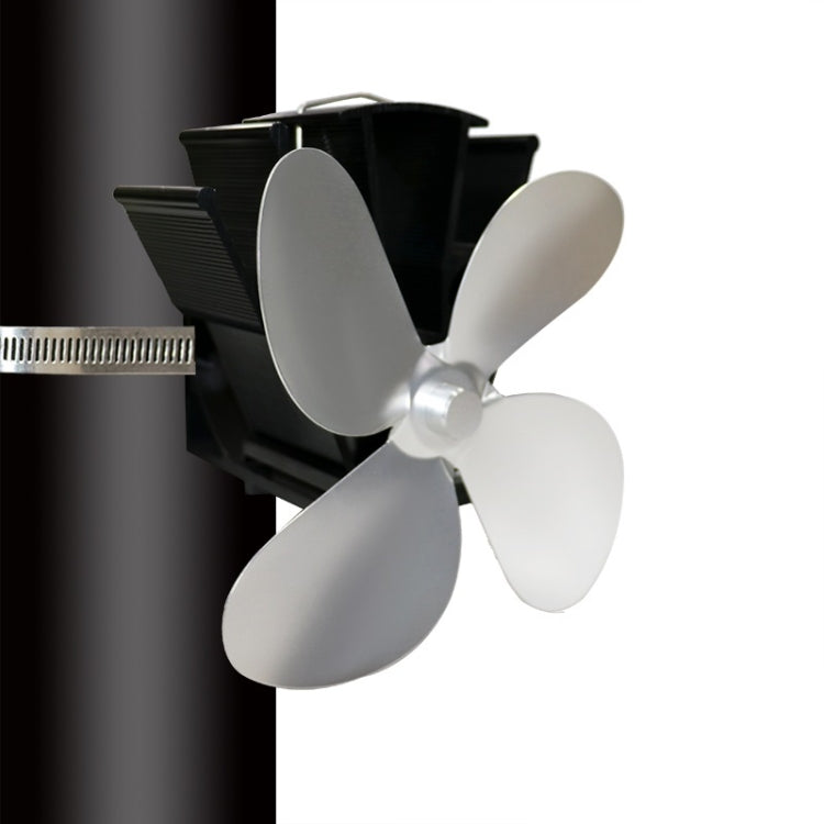 YL603 Thermodynamic Magnetless Wall Mounted Fireplace Fan(Silver)
