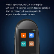 Travel Simultaneous Translator Scanning Recording Intelligent Voice Translator(Black)