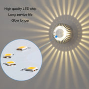 LED Aluminum Aisle Light Sunflower Corridor Lamp Decorative Light, Power source: Visible Installation 1W(Warm White)