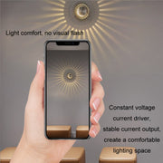 LED Aluminum Aisle Light Sunflower Corridor Lamp Decorative Light, Power source: Visible Installation 1W(Warm White)