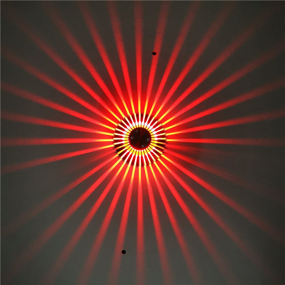 LED Aluminum Aisle Light Sunflower Corridor Lamp Decorative Light, Power source: Visible Installation 1W(Red)
