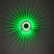 LED Aluminum Aisle Light Sunflower Corridor Lamp Decorative Light, Power source: Visible Installation 1W(Green)