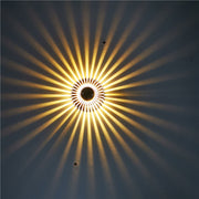 LED Aluminum Aisle Light Sunflower Corridor Lamp Decorative Light, Power source: Visible Installation 3W(Warm White)