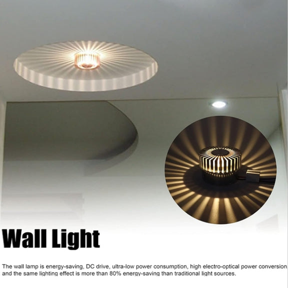 LED Aluminum Aisle Light Sunflower Corridor Lamp Decorative Light, Power source: Visible Installation 3W(Green)