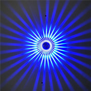 LED Aluminum Aisle Light Sunflower Corridor Lamp Decorative Light, Power source: Invisible Installation 3W(Blue)