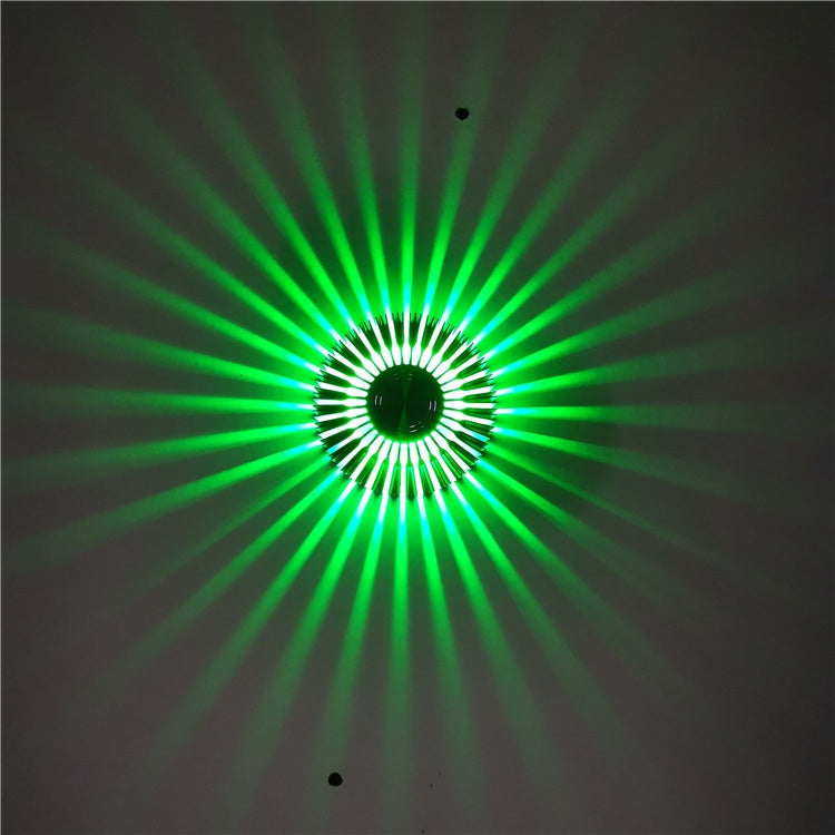 LED Aluminum Aisle Light Sunflower Corridor Lamp Decorative Light, Power source: Invisible Installation 3W(Green)