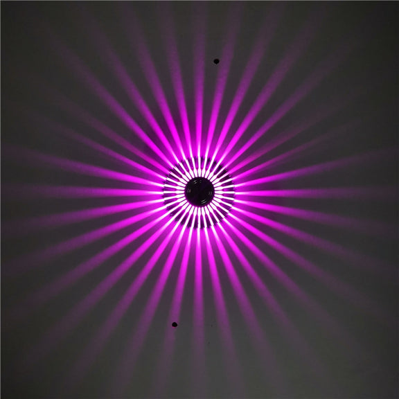 LED Aluminum Aisle Light Sunflower Corridor Lamp Decorative Light, Power source: Invisible Installation 3W(Purple)