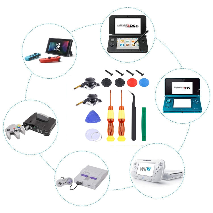 Joy-Con 3D Joystick Repair Screwdriver Set Gamepads Disassembly Tool For Nintendo Switch, Series: 16 In 1