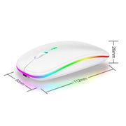 K-Snake BM110 RGB Lighting Effect Wireless Bluetooth Mouse(Black)