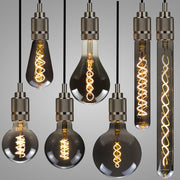 G95 Electroplating Smoke Grey Warm Light LED Bulb Retro Lamp