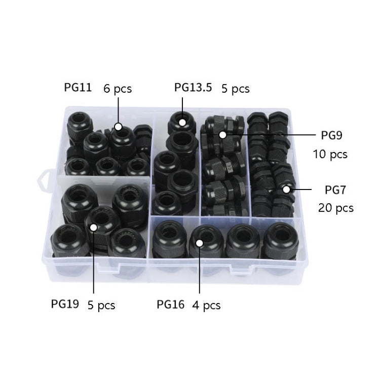 50 PCS / Box Cable Water-resistant Sealed Fixed Joint(Environmentally Friendly Flame Retardant)
