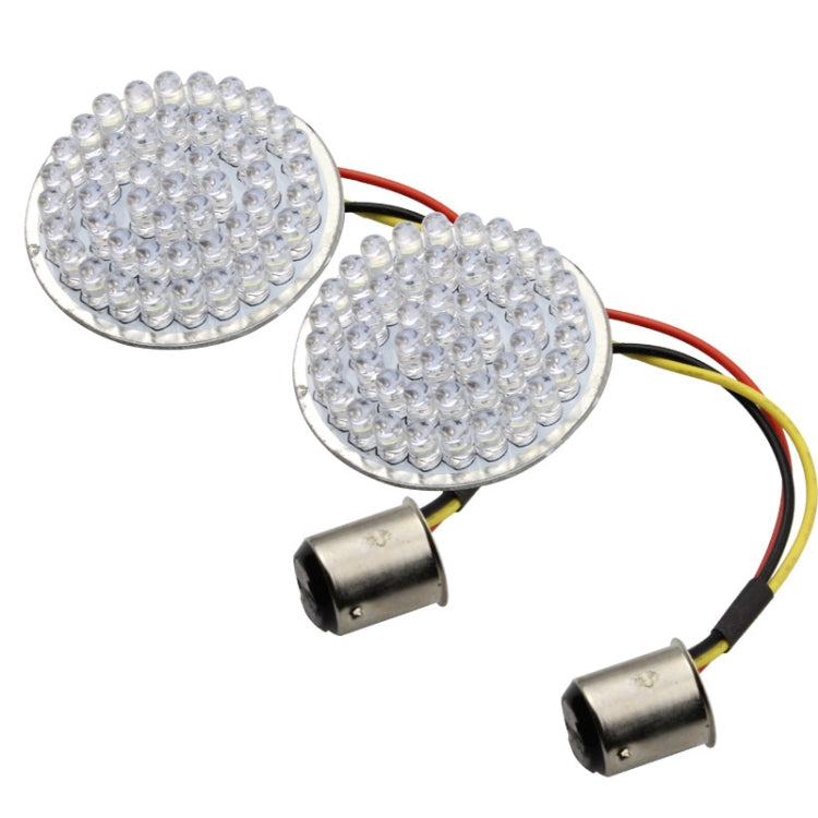 2 PCS Motorcycle LED Signal Steering Lamp For Dyna(Yellow Light 1156 Without Lampshade)