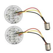 2 PCS Motorcycle LED Signal Steering Lamp For Dyna(Yellow Light 1156 Without Lampshade)