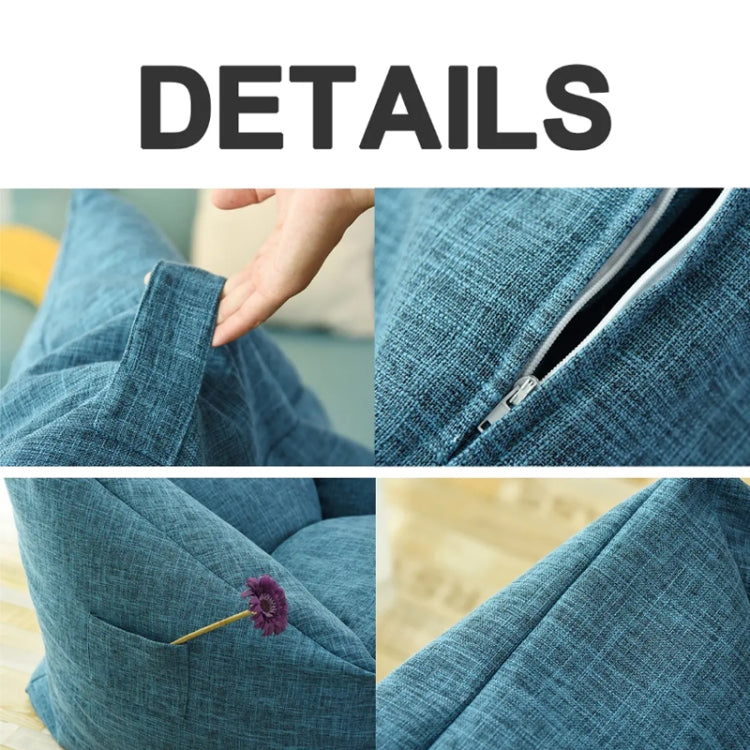 Loafers Sofa BagSkeletonless  Coat, Unfilled, Specification: Chair Cloth Cover(Light Blue)