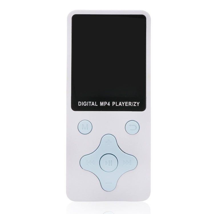 T68 Card Lossless Sound Quality Ultra-thin HD Video MP4 Player(White)
