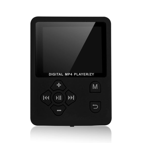 T69 Card Lyrics Synchronization Lossless Sound Quality MP4 Player, Style: Cross Button(Black)