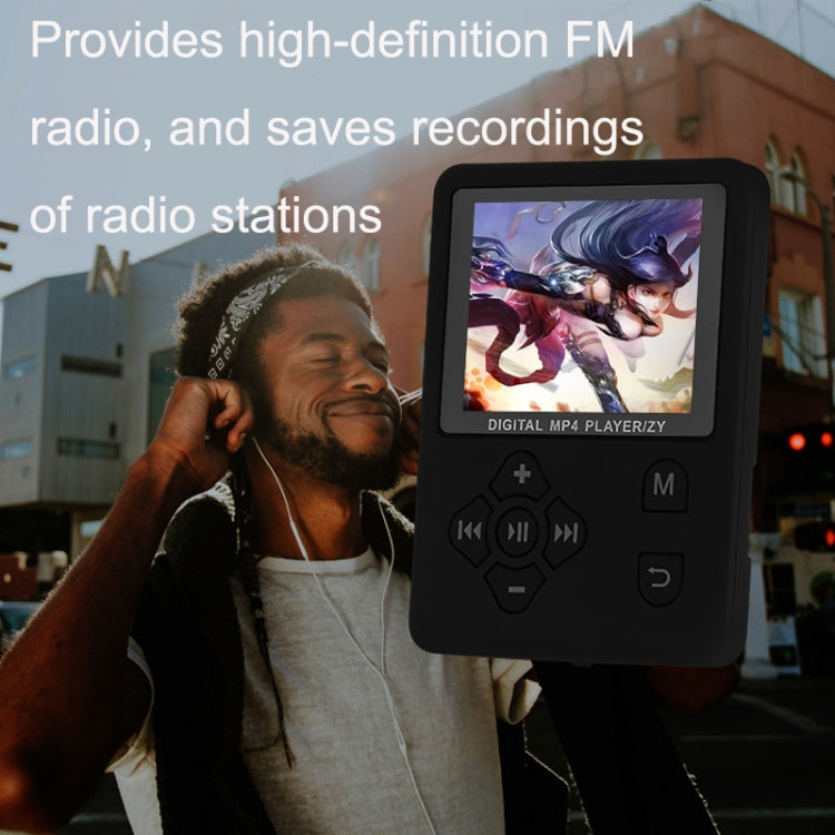 T69 Card Lyrics Synchronization Lossless Sound Quality MP4 Player, Style: Round Button(Black)