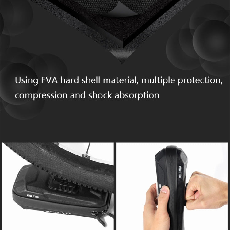 WILD MAN X3 0.5L EVA Hard Shell Bicycle Touch Screen Phone Bag(Red)