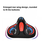 Bicycle Seat Cover Thickened Silicone Shock-absorbing Saddle Cover(Blue)