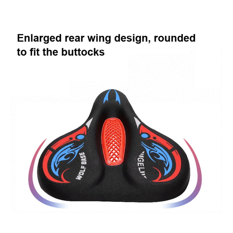 Bicycle Seat Cover Thickened Silicone Shock-absorbing Saddle Cover(Green)