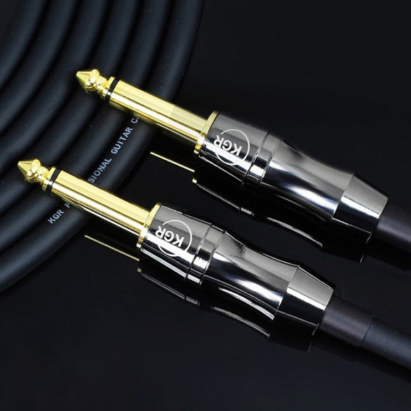 KGR Guitar Cable Keyboard Drum Audio Cable, Specification: 1m(Elbow Straight Jack)