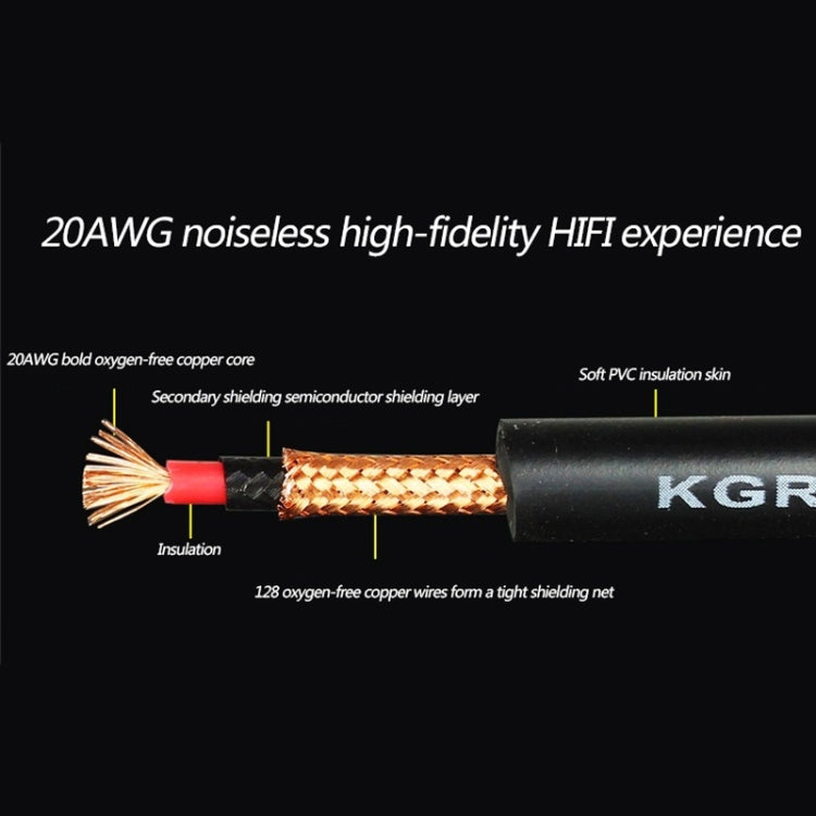 KGR Guitar Cable Keyboard Drum Audio Cable, Specification: 3m(Double Straight  Jack)