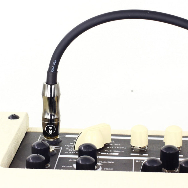 KGR Guitar Cable Keyboard Drum Audio Cable, Specification: 6m(Elbow Straight Jack)