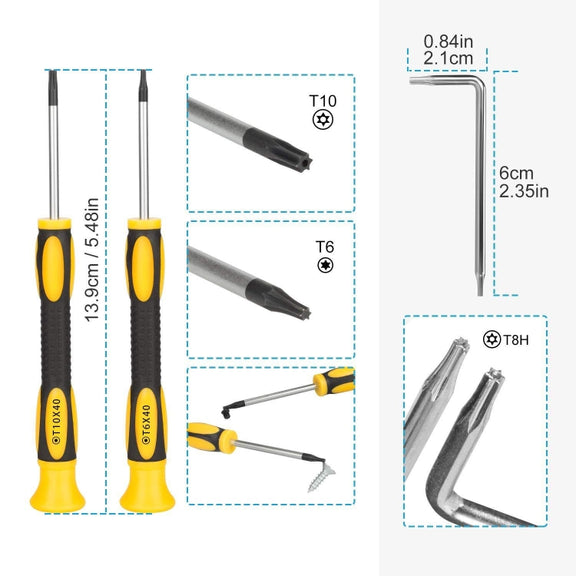 17 In 1 Game Console Repair Screwdriver Tool Set For NS Switch, Series: 17 In 1 (1)