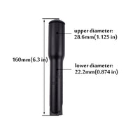 FMFXTR Road Bike Front Fork Stem Modified Height Increaser Handlebar Core Riser(22.2mm Black)