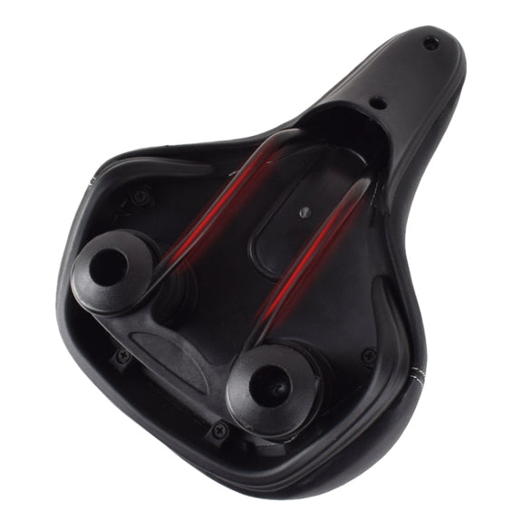 FMFXTR Mountain Bicycle Cushion Saddle Soft Wide Comfortable Spring Seat Cushion(Black)