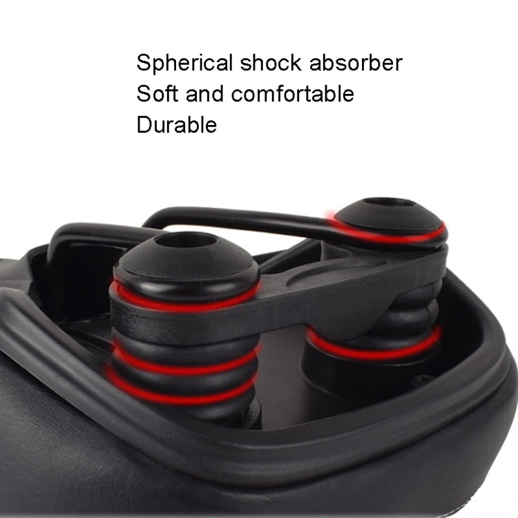 FMFXTR Mountain Bicycle Cushion Saddle Soft Wide Comfortable Spring Seat Cushion(Black)