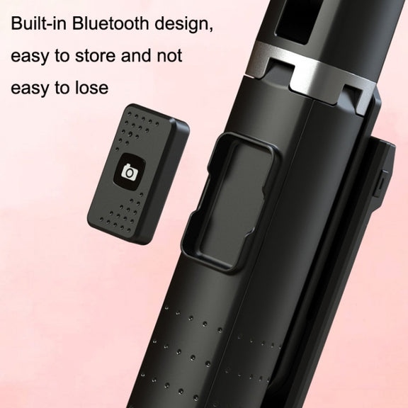 Phone Live Bracket Bluetooth Selfie Tripod, High: 104CM (Aluminum Alloy + Single Fill Light)