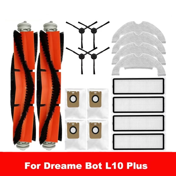 4 PCS Side Brush Replacement Accessories for Xiaomi Dreame L10 Plus